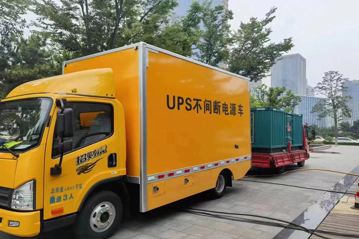 本号镇发电机租赁施工现场