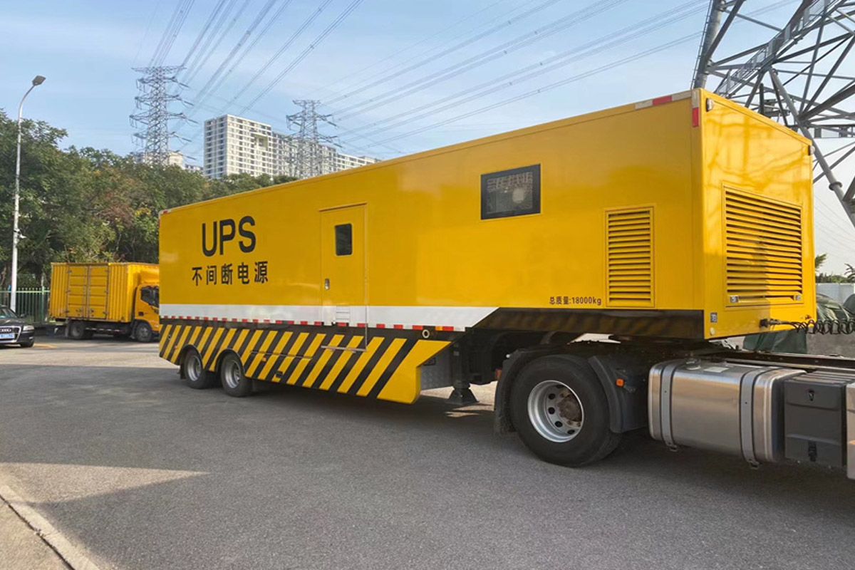 本号镇发电机租赁施工现场